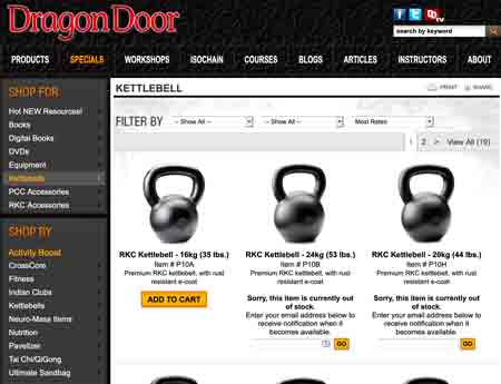 DragonDoor Kettlebells.S.